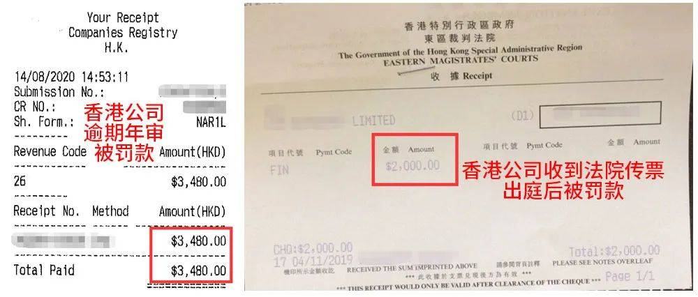 香港公司罰款